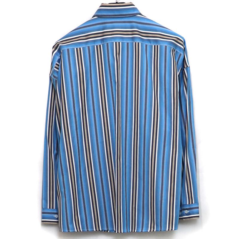 Marni Gifting L S Stripe Shirt マルニ メンズ トップス ストライプ 長袖 シャツ 46 M ブルー W Class 通販 Paypayモール