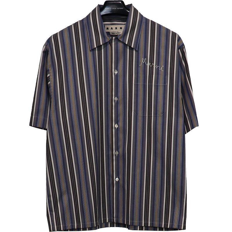 Marni Short Sleeved Striped Cotton Voile Shirt マルニ レディース ストライプ 半袖 シャツ 46 W Class 通販 Paypayモール