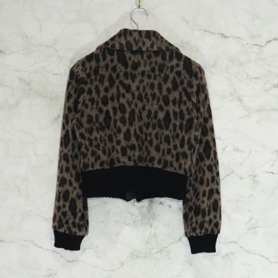 JOHN LAWRENCESULLIVAN LEOPARD SHAGGY ZIP UP JACKET ジョン