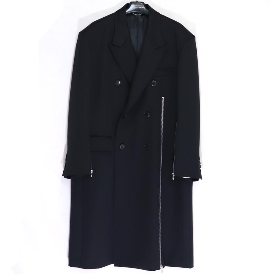 JOHNLAWRENCESULLIVAN WOOL DOUBLE BREASTED ZIPPED CORT ジョン 