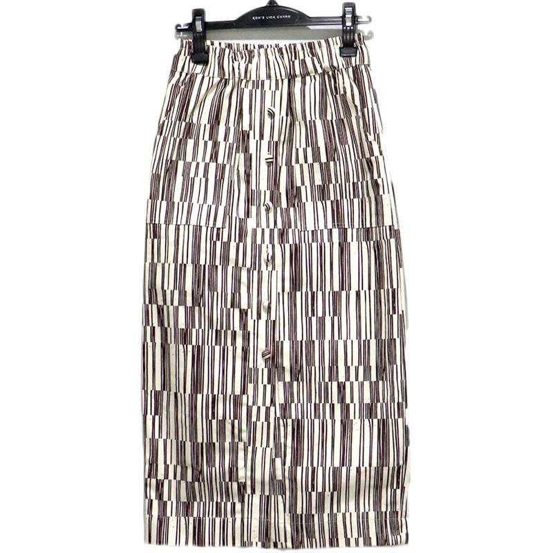 aw Ghospell Overlap Lines Midi Skirt ゴスペル レディース ボトムス ストライプ タイト スカート Xs W Class 通販 Paypayモール