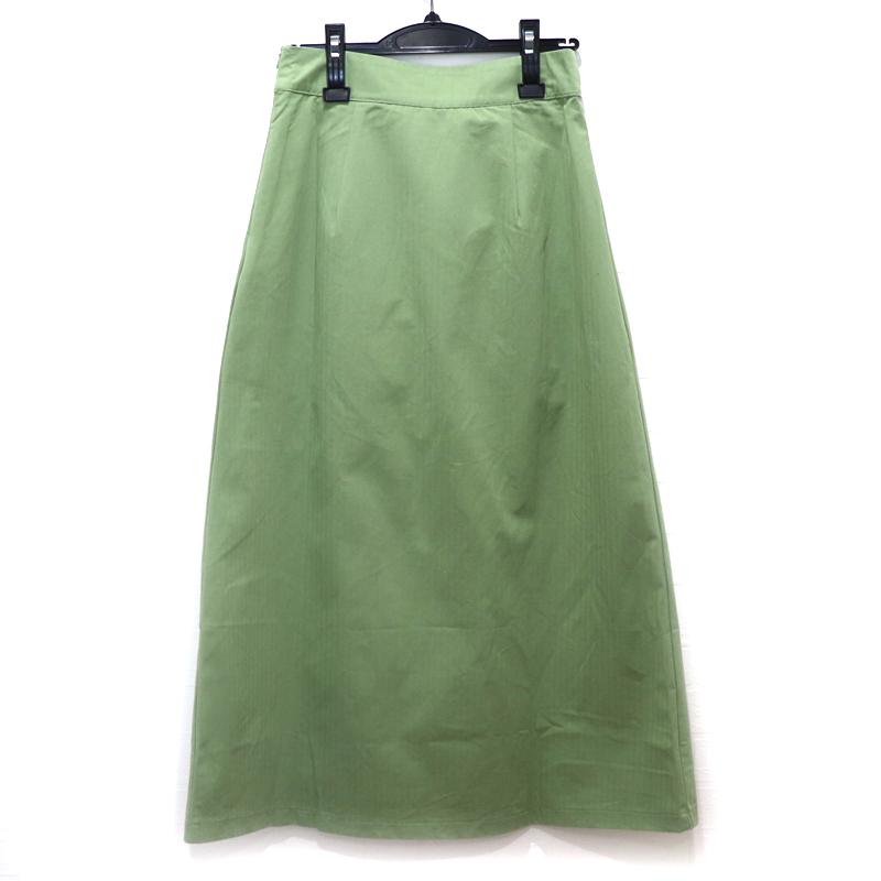 GHOSPELL Adrift Midi Skirt ゴスペル レディース ボトムス スリット フレア ロング スカート S グリーン｜w-class｜02