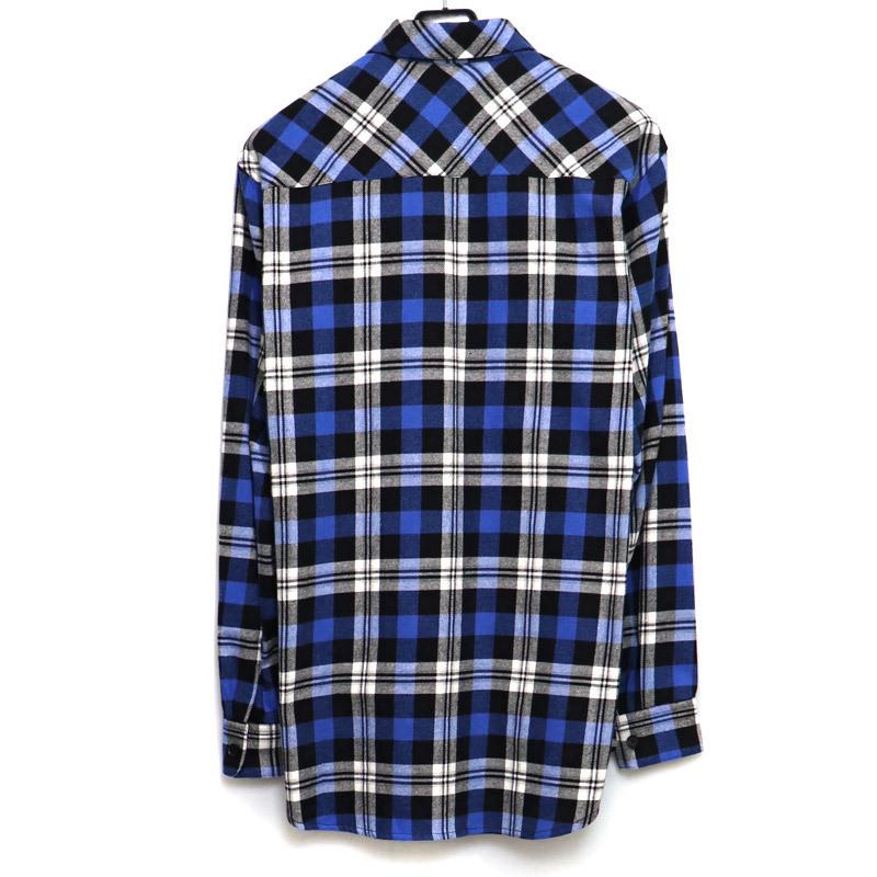 MARCELO BURLON COLLEGE CHECK LS SHIRT マルセロバーロン メンズ