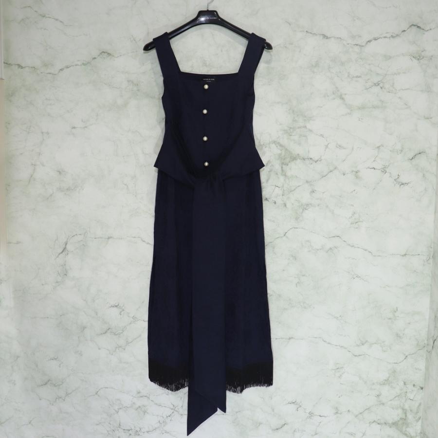 MOTHER OF PEARL / TIE WAIST DRESS WITH FRINGE HEM マザーオブパール ワンピース｜w-class