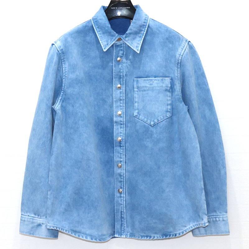 alexanderwang OVERSIZED SHIRT アレキサンダーワン メンズ オーバーサイズ ウォッシュ デニム シャツ S ブルー  :1-148-2121-601-03-1:W-CLASS - 通販 - Yahoo!ショッピング