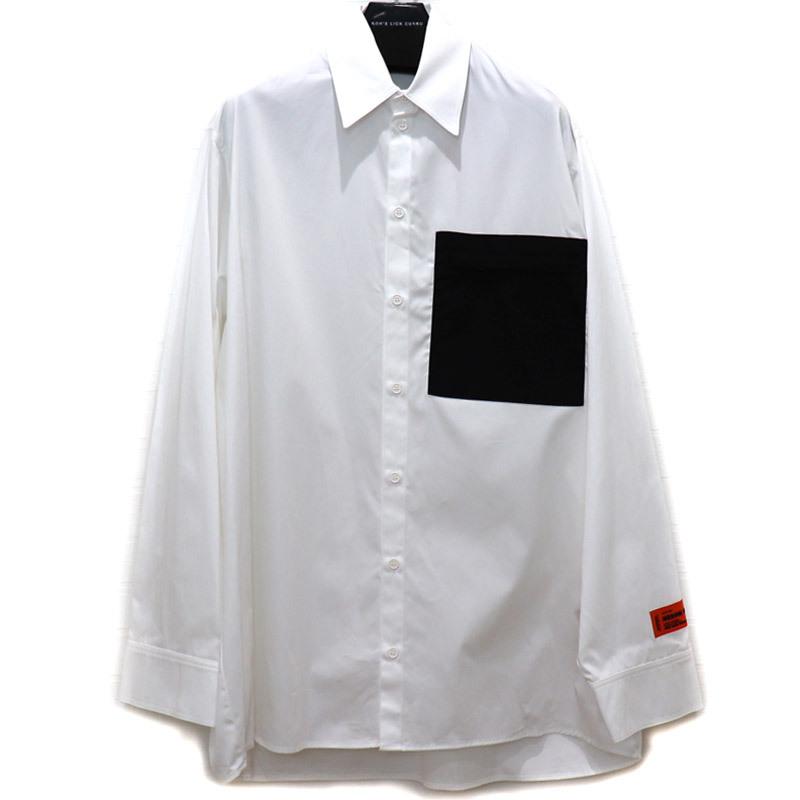 HERON PRESTON NYLON POCKET SHIRT ヘロンプレストン メンズ トップス 