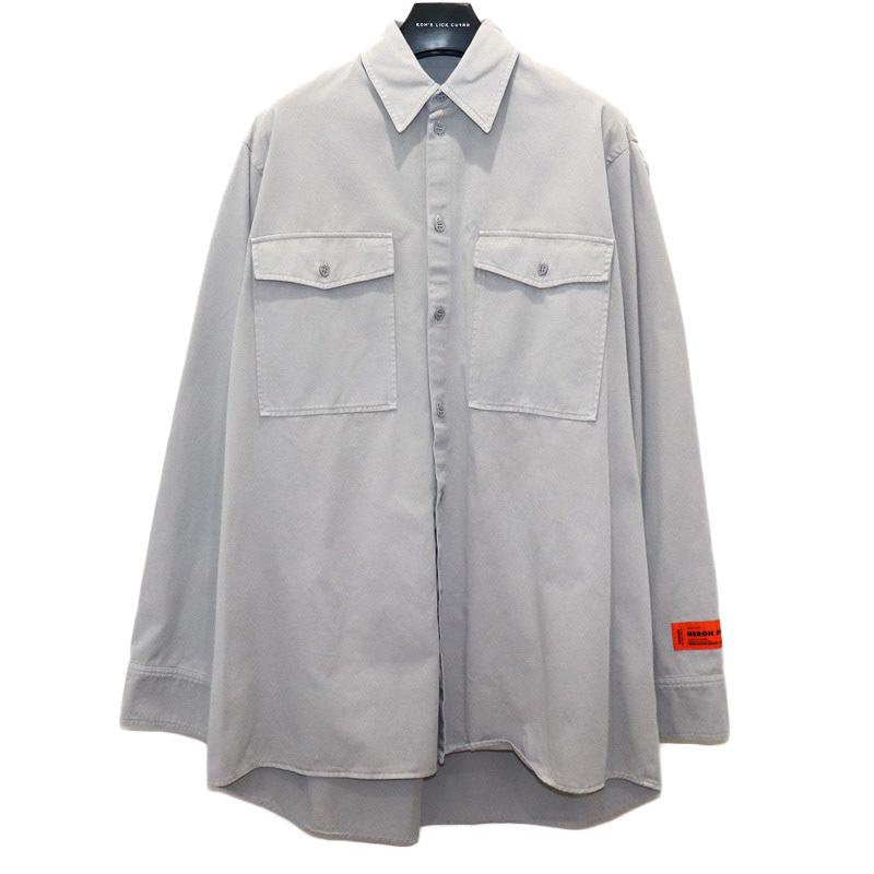 HERON PRESTON GARMENT DYED HERONSPRAY SHIRT ヘロンプレストン 
