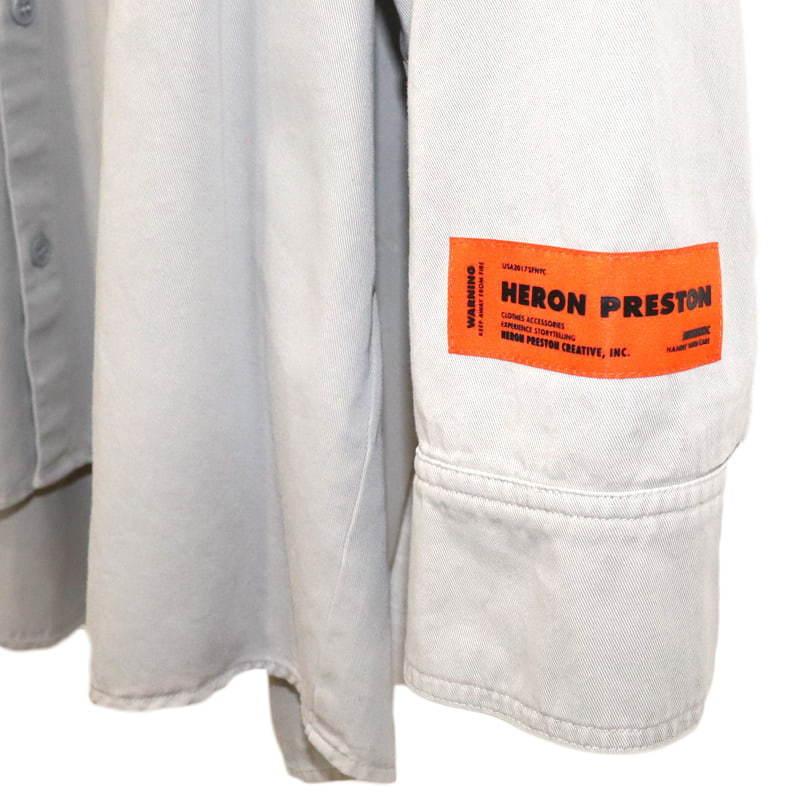 HERON PRESTON GARMENT DYED HERONSPRAY SHIRT ヘロンプレストン 