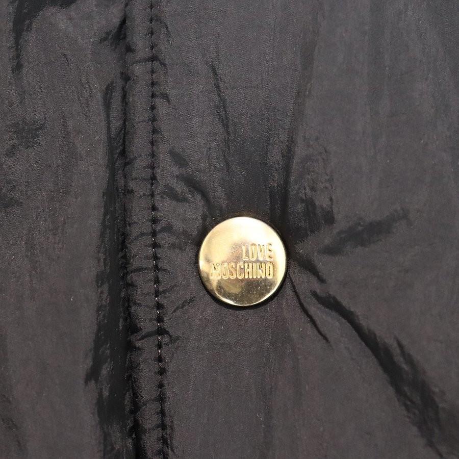 LOVE MOSCHINO BLACK LOGO BOMBER ラブ モスキーノ メンズ アウター 