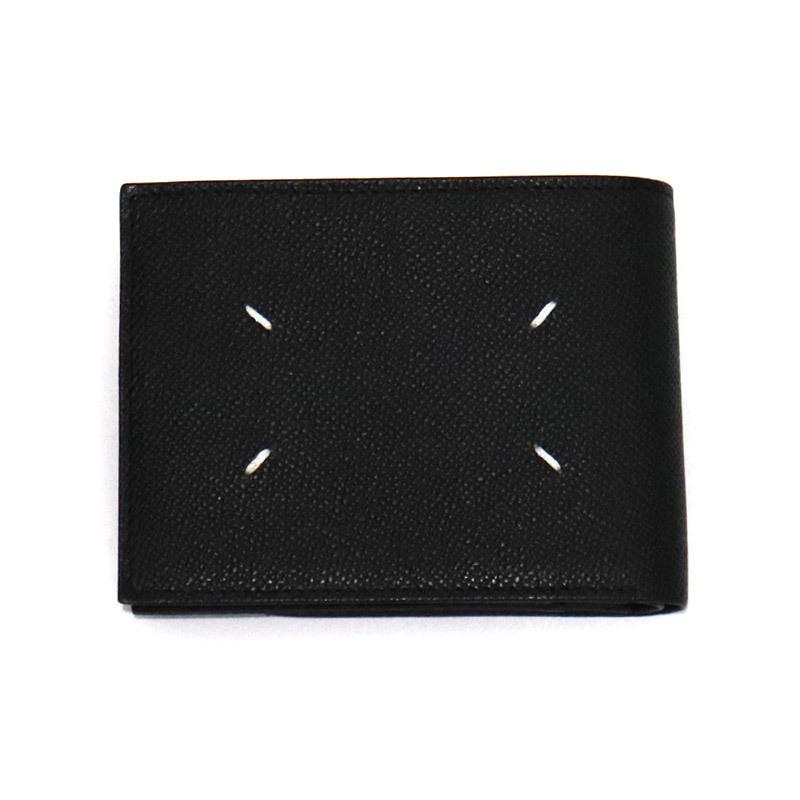 Maison Margiela Leather Zip Wallet メゾンマルジェラ メンズ 牛革 レザー ウォレット 二つ折り 財布 ブラック