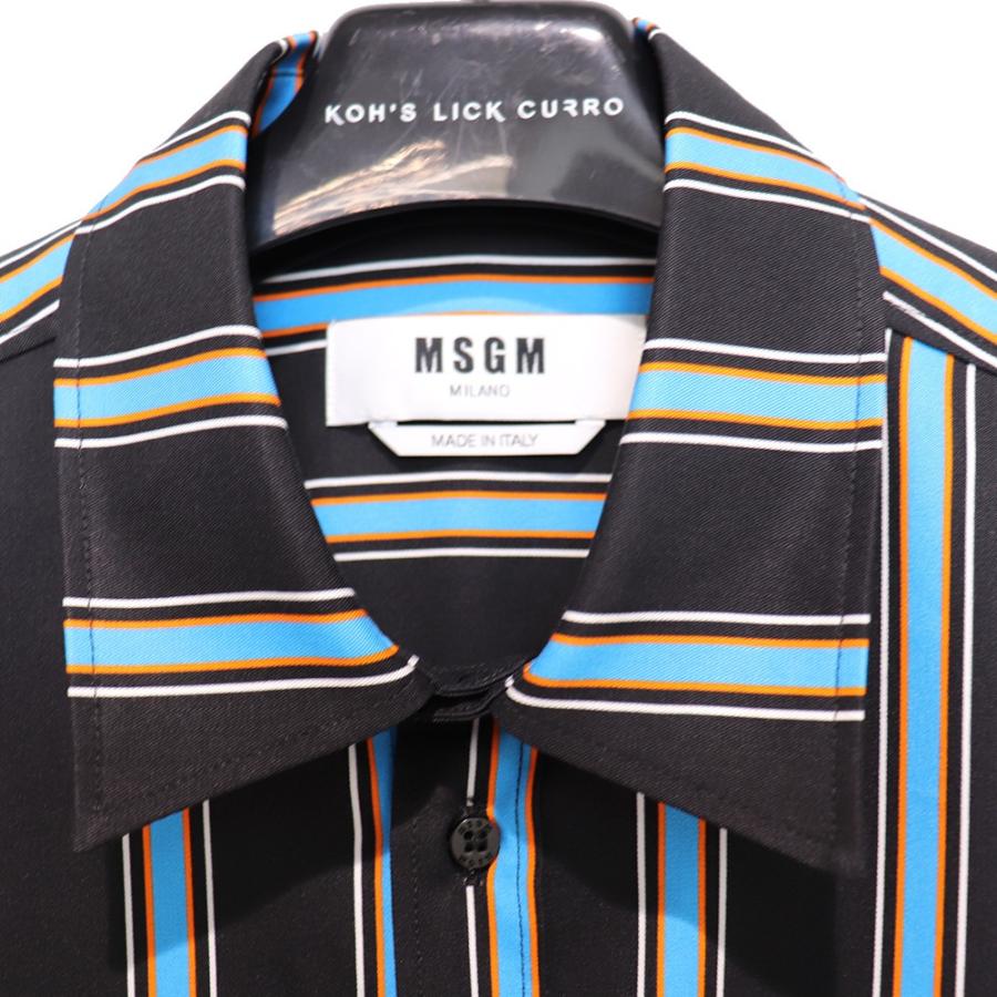MSGM MS STRIPE L/S SHIRT エムエスジーエム 春夏 メンズ トップス  