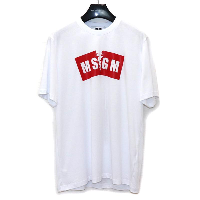MSGM LOGO TEE エムエスジーエム イタリア製 トップス ロゴ プリント  