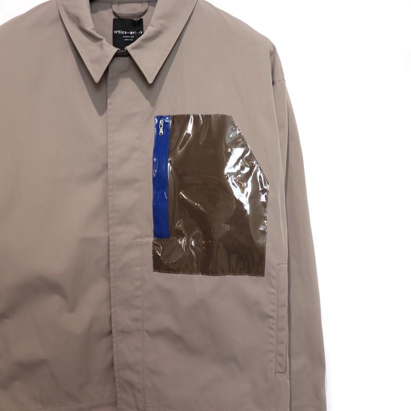 artica-arbox PVC POCKET JACKET アーティカアーボックス メンズ アウター ポケット オーバーサイズ ビッグ ジャケット M L｜w-class｜03