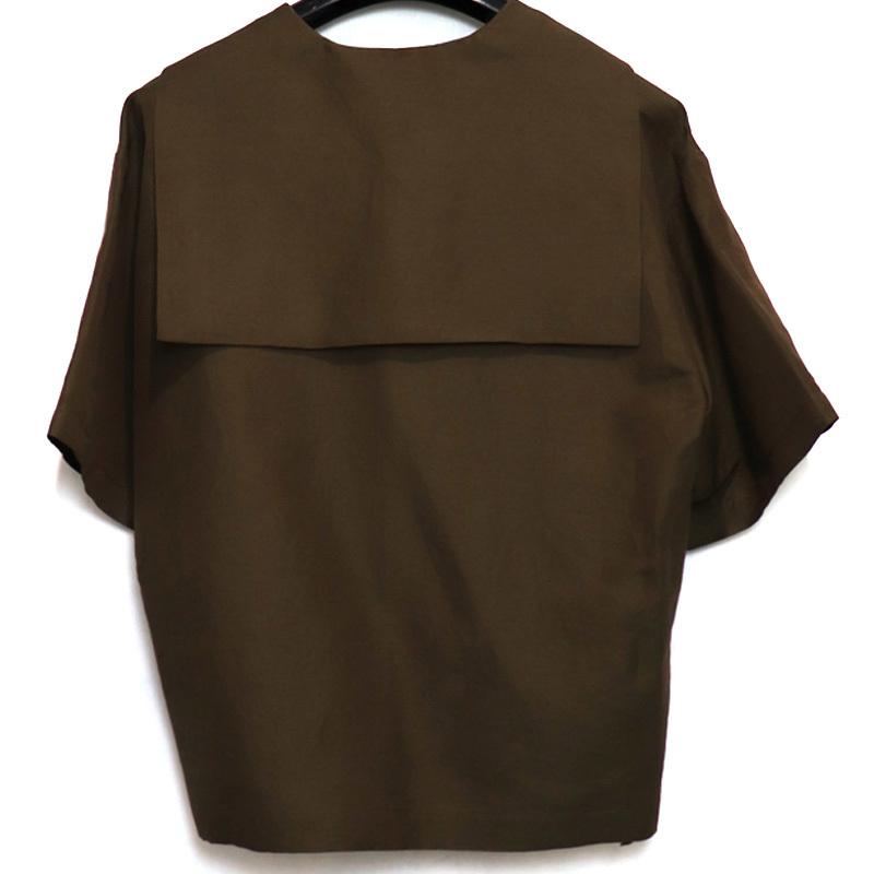PONTI SAILOR COLLAR SHIRT ポンティ レディース トップス セーラー カラー リネン シャツ ブラウス F FREE