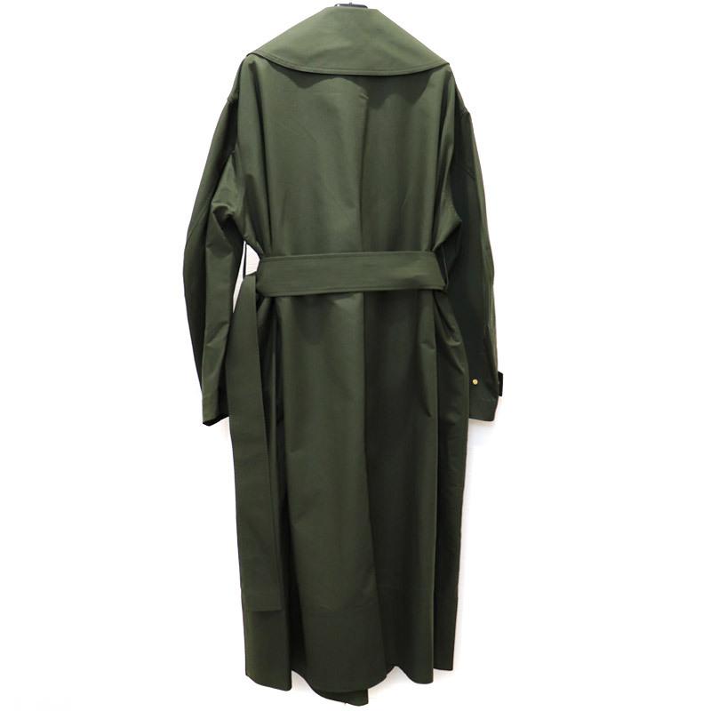 JW ANDERSON  SLIM COLLAR D-RING TRENCH COAT ジェイダブリューアンダーソン レディース アウター トレンチ コート S カーキ スプリング コート｜w-class｜02