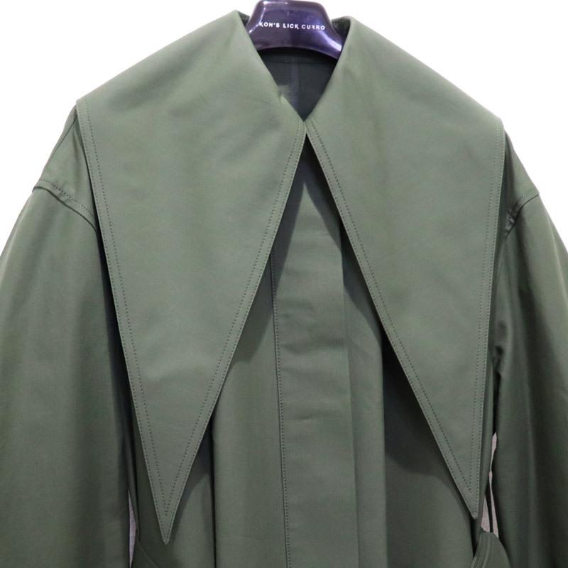 JW ANDERSON  SLIM COLLAR D-RING TRENCH COAT ジェイダブリューアンダーソン レディース アウター トレンチ コート S カーキ スプリング コート｜w-class｜03