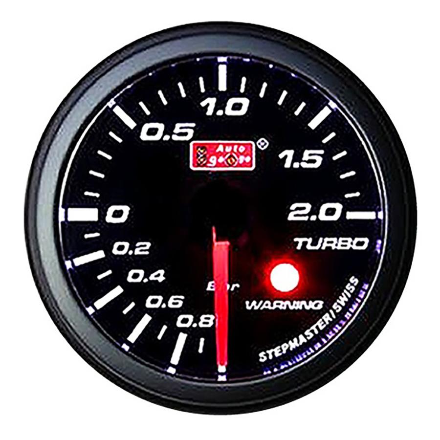AUTO GAUGE（オートゲージ） ブースト計 52mm スイス製ステップ