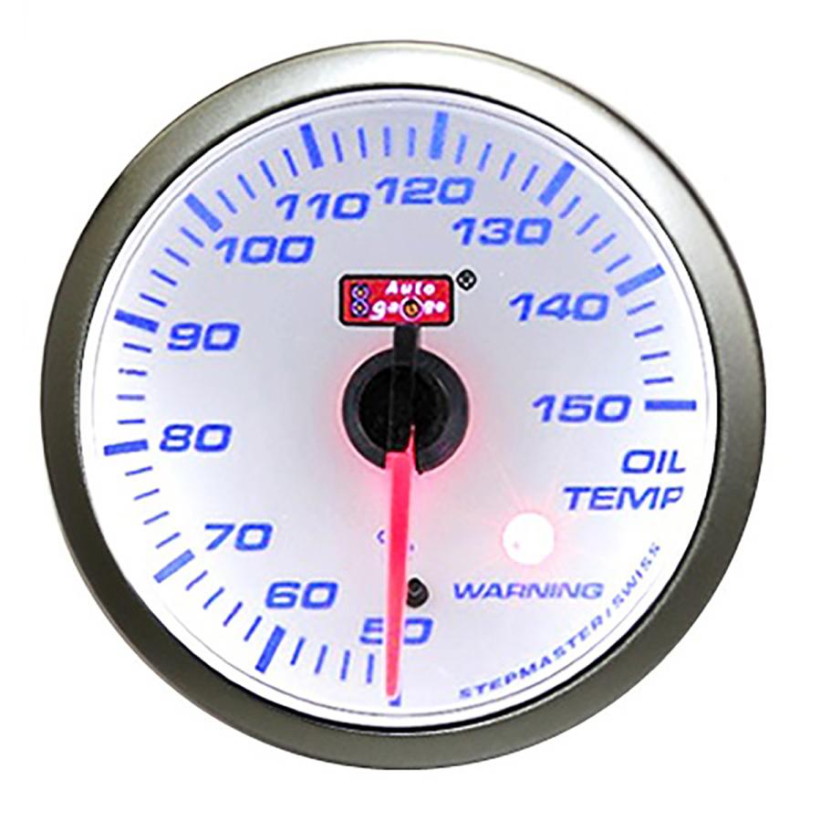 AUTO GAUGE（オートゲージ） 油温計 52mm スイス製ステップモーター