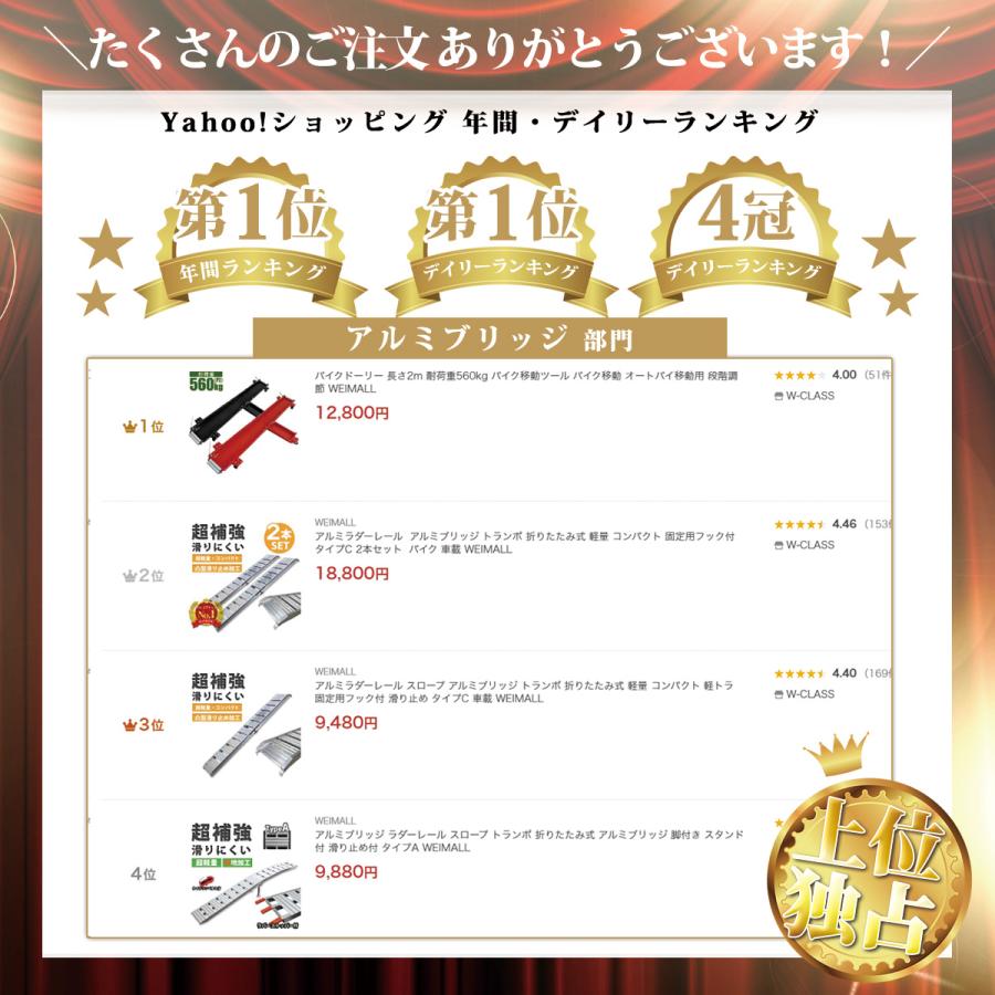 WEIMALL（ウェイモール） アルミブリッジ ラダーレール アルミラダー 2