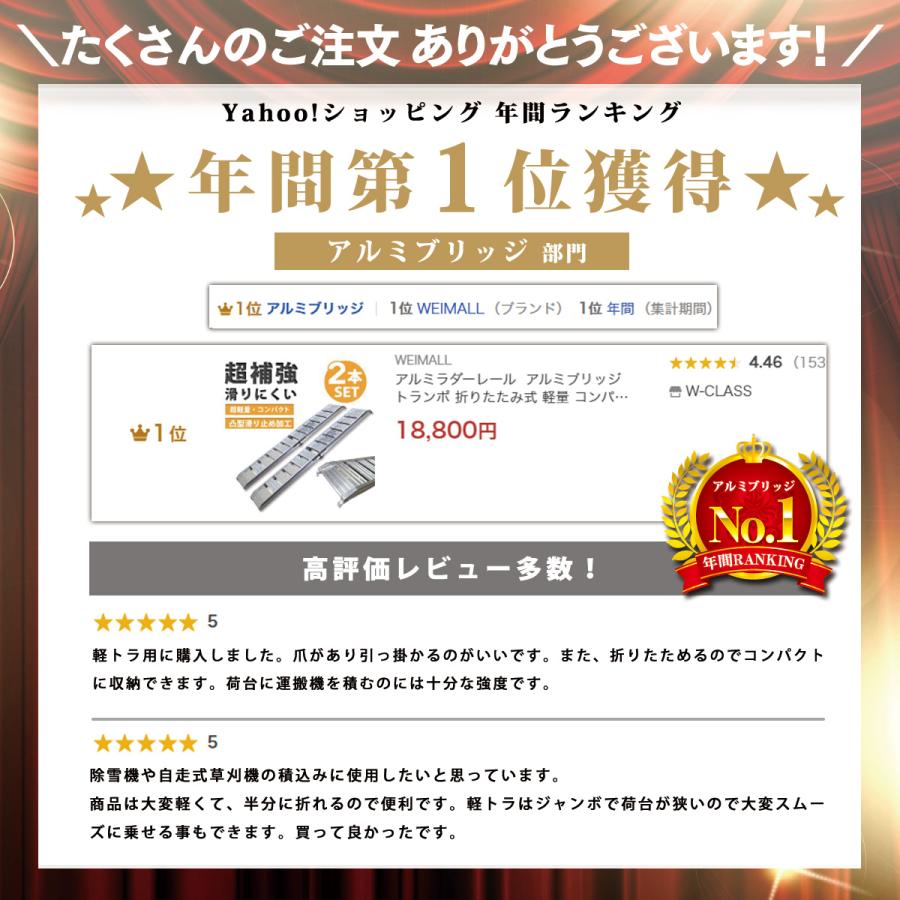WEIMALL（ウェイモール） アルミブリッジ ラダーレール アルミラダー 2