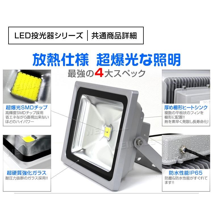 ガラス Led投光器 駐車場灯 ガレージ 夜釣り ナイター 昼光色 W Class 通販 Paypay