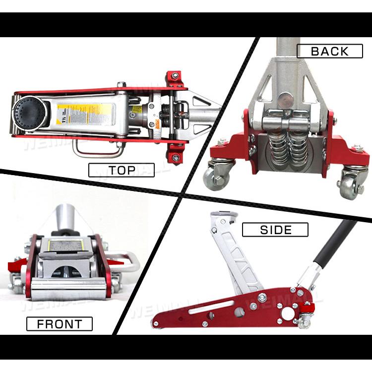 ガレージジャッキ 低床 フロアジャッキ 1.5t 油圧 デュアルポンプ式