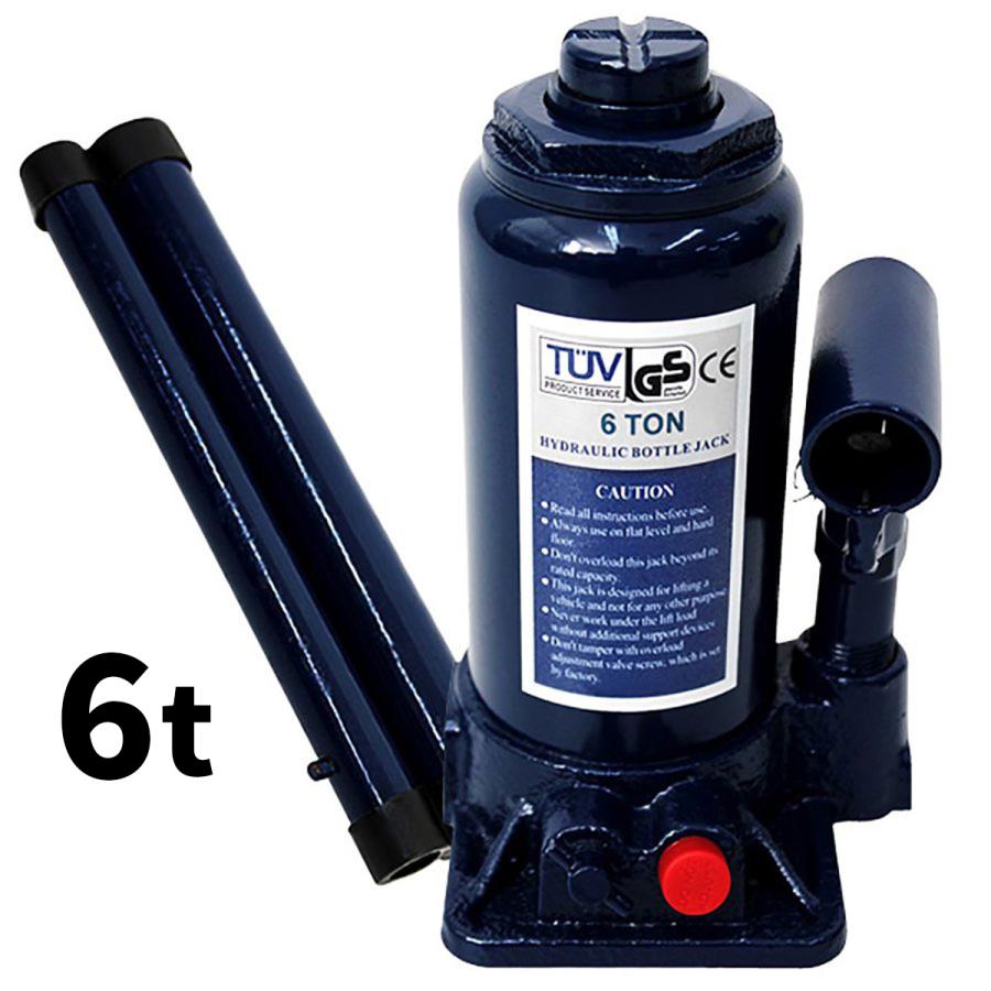 人気急上昇】 油圧ジャッキ 油圧式ジャッキ 6t 6トン 安全弁付 ボトル