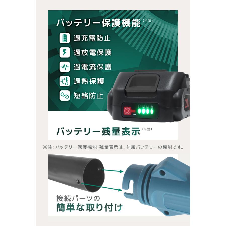 ブロワー 充電式 バキューム 充電式ブロワー 集塵機 送風 小型 マキタ 互換 バッテリー 軽量 コードレス 電動 掃除機 吹き飛ばし 吸い込み 落ち葉 枯葉 洗車 | WEIMALL | 08