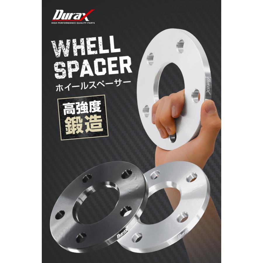 Durax（デュラックス） ホイールスペーサー 10mm 黒 ブラック 114.3-5H