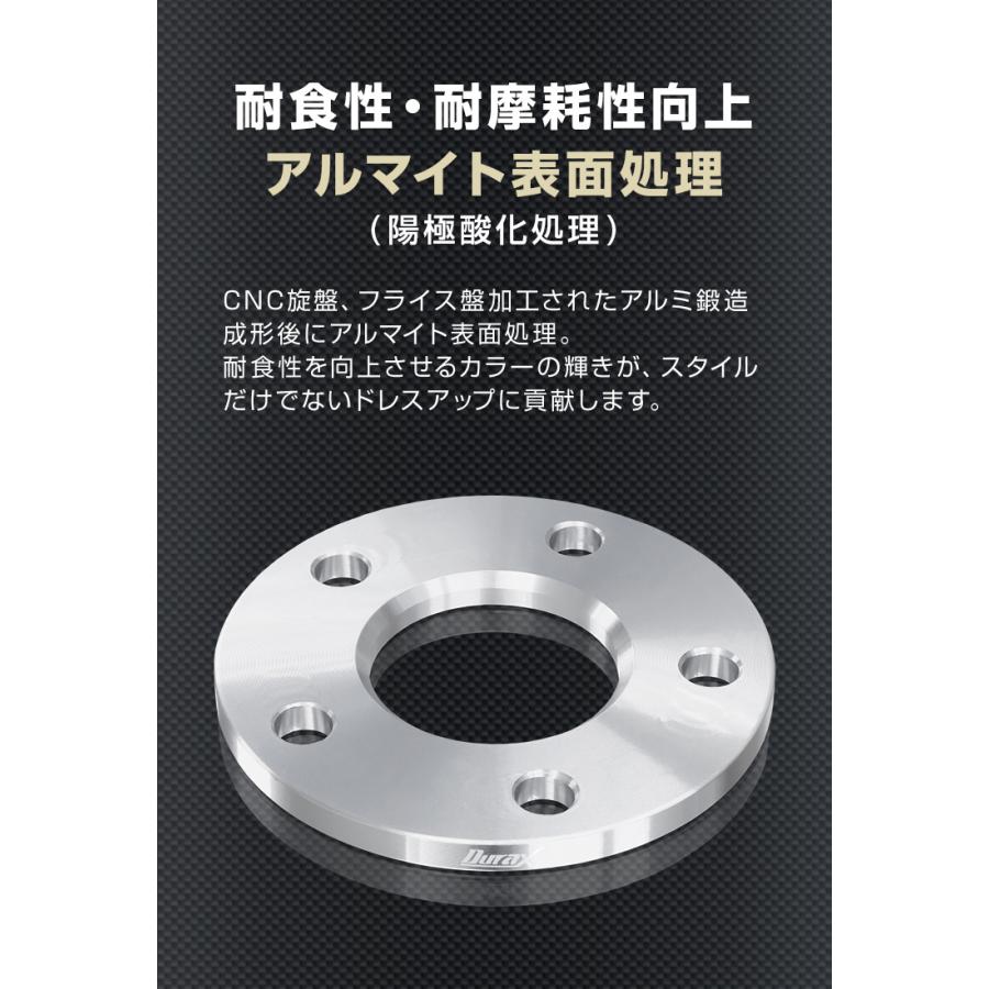 Durax（デュラックス） ホイールスペーサー 10mm 黒 ブラック 114.3-5H