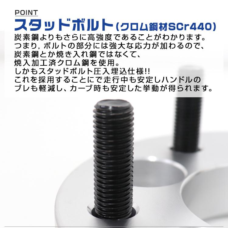 Durax ワイドトレッドスペーサー PCD変換 30mm 100→114.3-5H-P1.25 2枚セット ワイトレ スペーサー 銀 シルバー 黒 ブラック WEIMALL｜w-class｜09