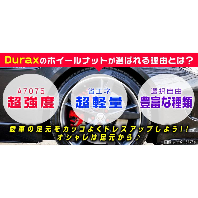 Durax アルミホイールナット P1.5 貫通ナット ショート 青 ブルー 20個セット WEIMALL | Durax | 02