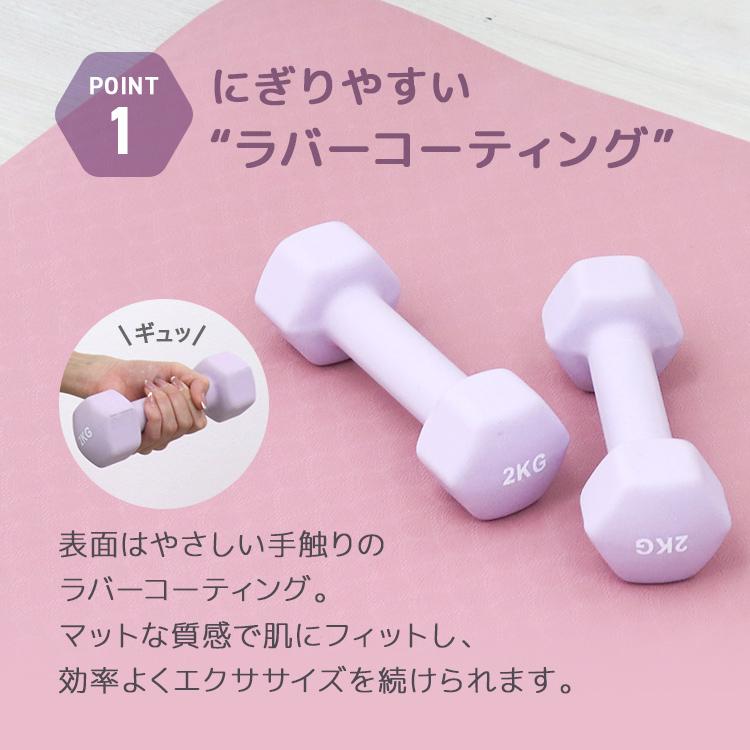 WEIMALL ダンベルセット 2kg 2キロ 2個セット 女性 エクササイズ