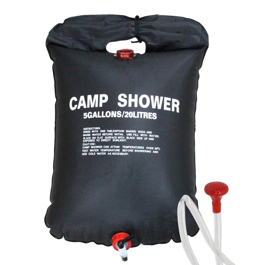 ポータブルシャワー 20L 簡易 手動式 ウォーター 携帯用 海水浴 アウトドア キャンプ WEIMALL｜w-class
