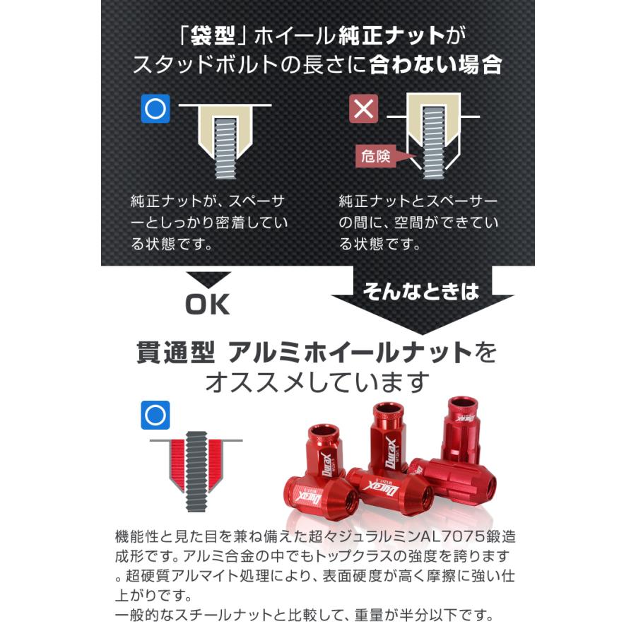 Durax ワイドトレッドスペーサー ワイトレ スペーサー ホイールスペーサー厚さ 60mm  2枚セット ワイトレ ツライチ仕様に 選べる2色 シルバー 銀 ブラック 黒 | Durax | 10