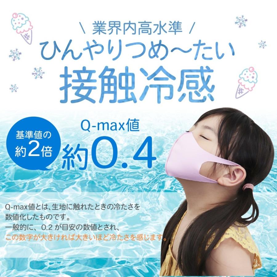 子供用 接触冷感 3D立体マスク 繰り返し洗える UVカット 血色カラー 日本製抗菌剤使用 血色マスク 耳が痛くならない 涼しい 紫外線対策 子供の日 WEIMALL｜w-class｜24