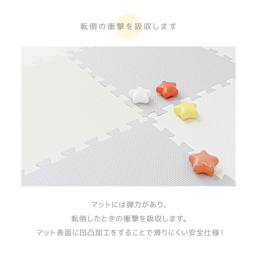 ジョイントマット 45cm 36枚セット 3色セット 4.5畳 床暖房対応 ベビー マット 防音 騒音 吸収 厚さ1cm クッションマット プレイマット 1級防音 | WEIMALL | 18