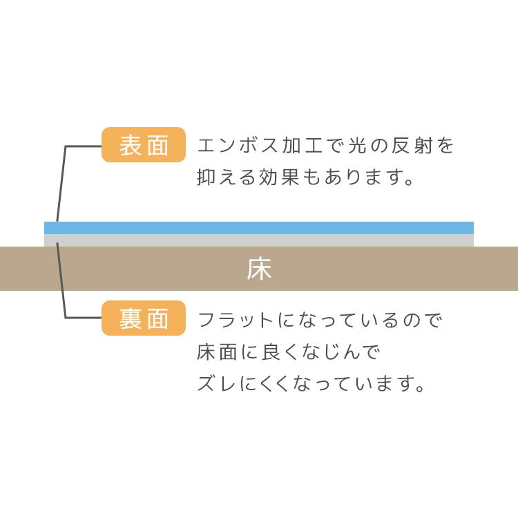 キッチンマット 拭ける 270×60 防水 撥水 滑り止め ビニール クリアマット 台所 透明 PVC フローリング 傷防止 床暖房 WEIMALL｜w-class｜08