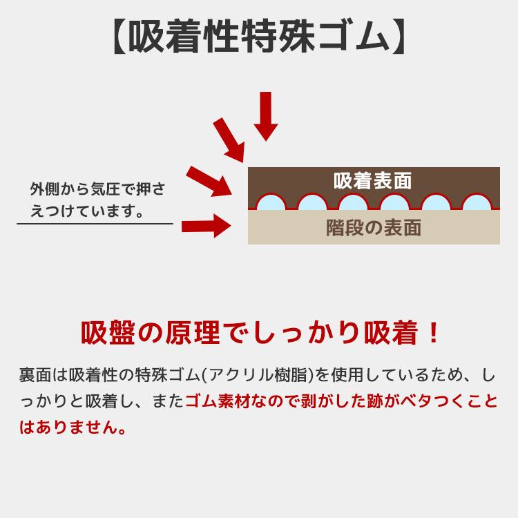 階段 滑り止め 階段マット 45cm 15枚入り 洗える 吸着 防音 キズ防止 転倒防止 冷え対策 滑り止め付き階段マット 階段 犬 猫 吸着マット カーペット WEIMALL | WEIMALL | 07