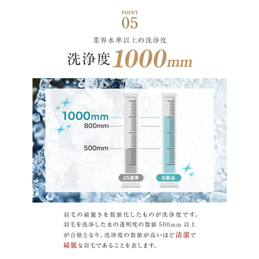 羽毛布団 ダブル 冬用 日本製 ホワイトダックダウン 90% エクセルゴールドラベル 抗菌 防臭 防ダニ 立体キルト 羽毛 掛け布団 布団 寝具 新生活 | WEIMALL | 12