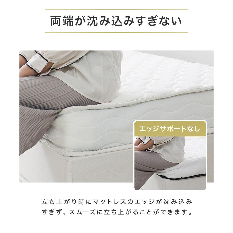 ポケットコイル マットレス ダブル ダブルエッジサポート 極厚20cm スプリングマットレス ベッドマット 圧縮梱包 敷き布団 寝具 快眠 睡眠改善 | WEIMALL | 07
