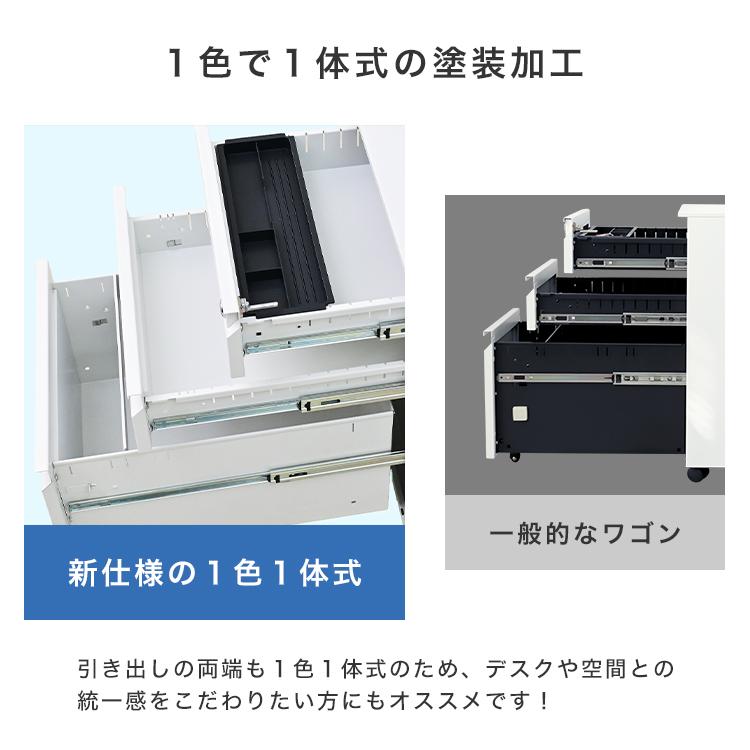 WEIMALL 袖机 小型キャビネット オフィスワゴン 3段 ホワイト WEIMALL 袖机 小型キャビネット オフィスワゴン 3段 ホワイト
