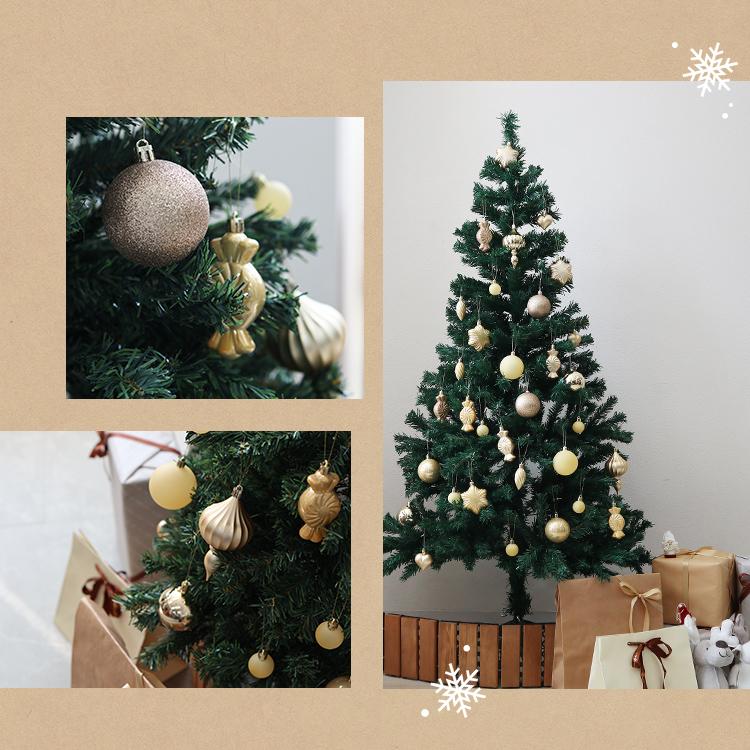 150cm 組立簡単 クリスマスツリー 飾り付き オーナメントセット