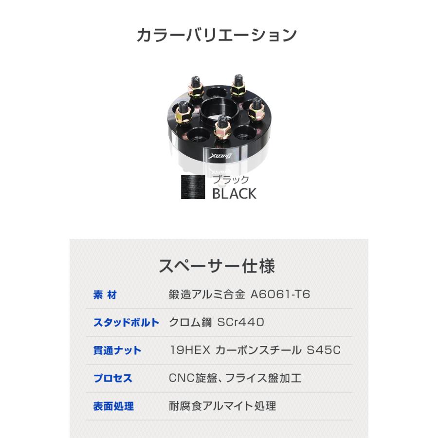 Durax（デュラックス） スペーサー ホイールスペーサー ハブ付き 15mm