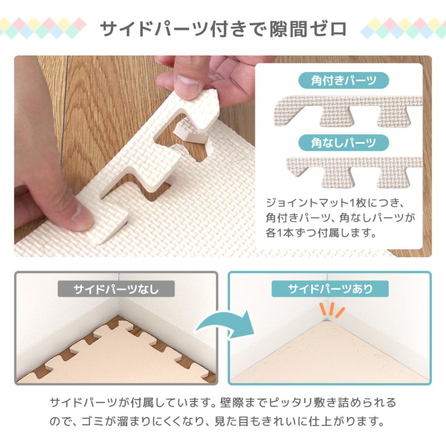 WEIMALL ジョイントマット 大判60cm 64枚 12畳 床暖房対応 ベビー