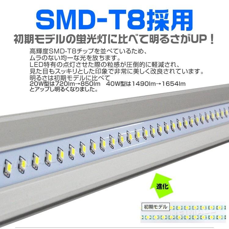 LED蛍光灯 40W 直管 10本セット 120cm 昼光色 G13 SMD グロー式 工事不要 1年保証付き WEIMALL_2