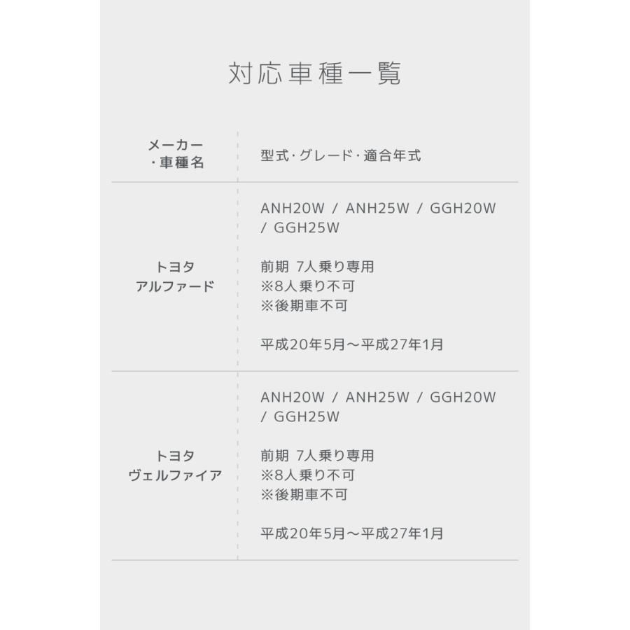 ヴェルファイア アルファード 20系 7人乗り フロアマット floormat