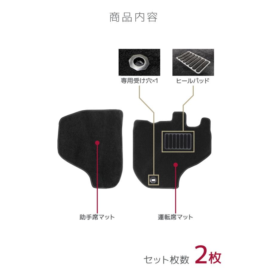 フロアマット ハイゼット トラック S500 S510 ダイハツ 軽トラ
