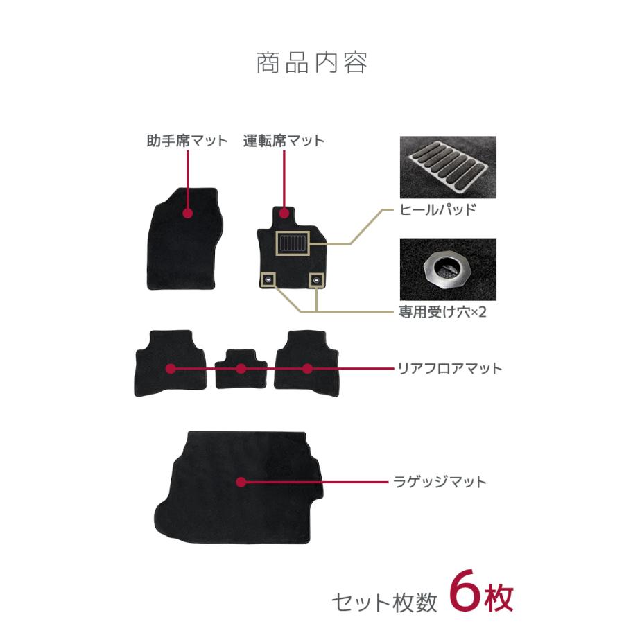 フロアマット トヨタ プリウス 60系 PRIUS 6P 6点セット ZVW60 MXWH60