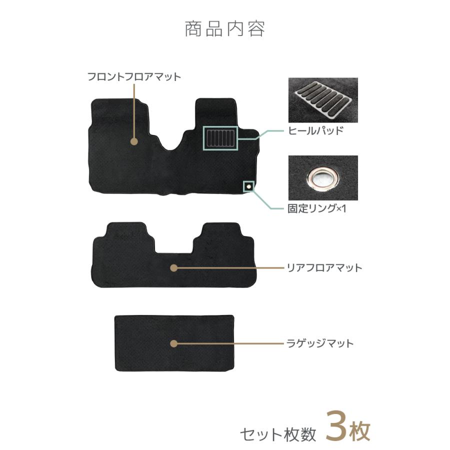 フロアマット スバル R2 3P 3点セット RC1 RC2 ラゲッジマット カーマット 洗える 車 床 汎用 マット |  | 10